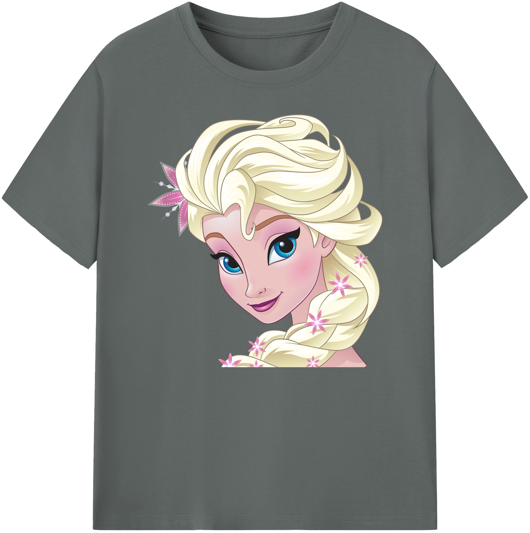 （画像用） アナと雪の女王 アンナ エルサ Frozen Anna Elsa 綿100％ メンズ半袖Tシャツ｜肌触りやわらか＆通気性